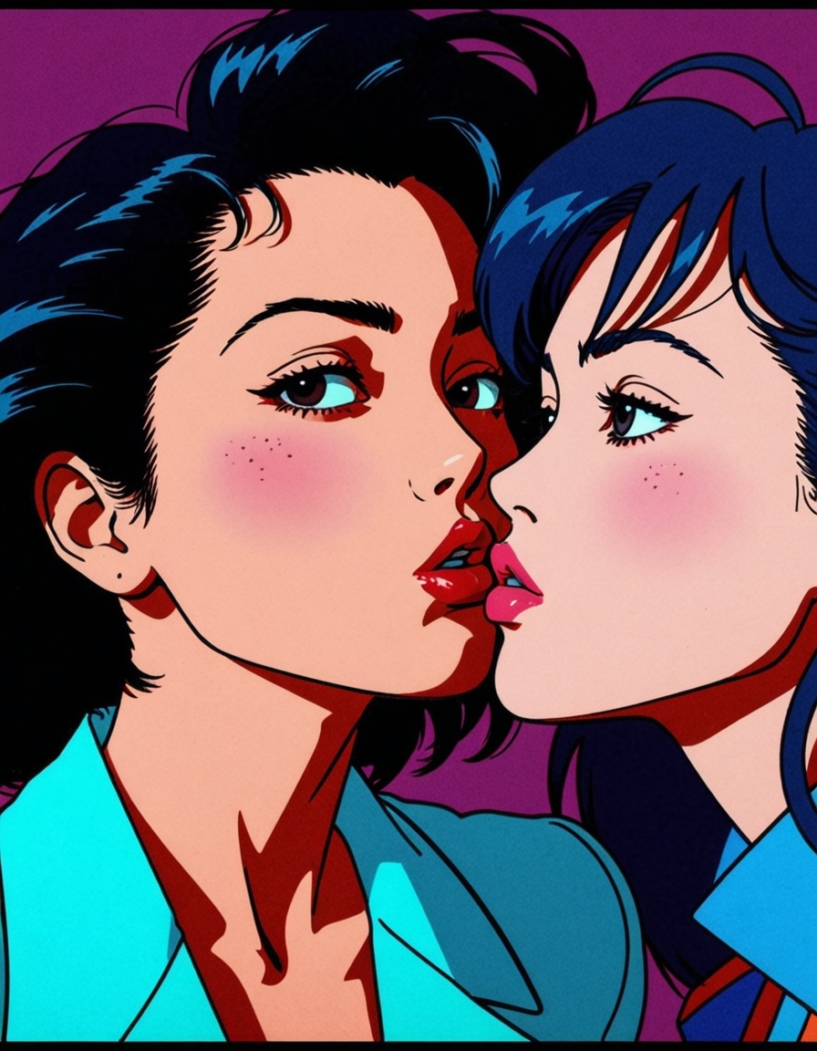 1girl trying to kiss you on Tensor.Art