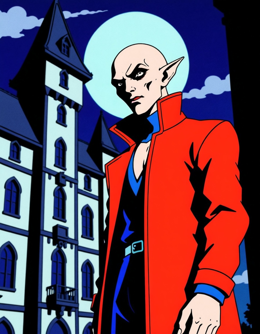 ehanime80,  the vampire slayer in nosferatu castle on Tensor.Art
