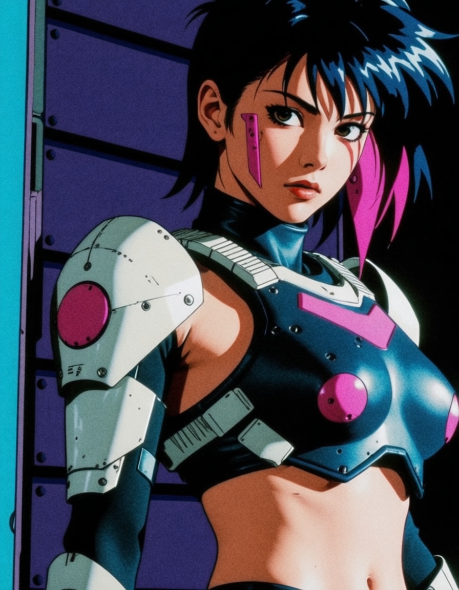 1girl in combat armor,  cyberpunk on Tensor.Art