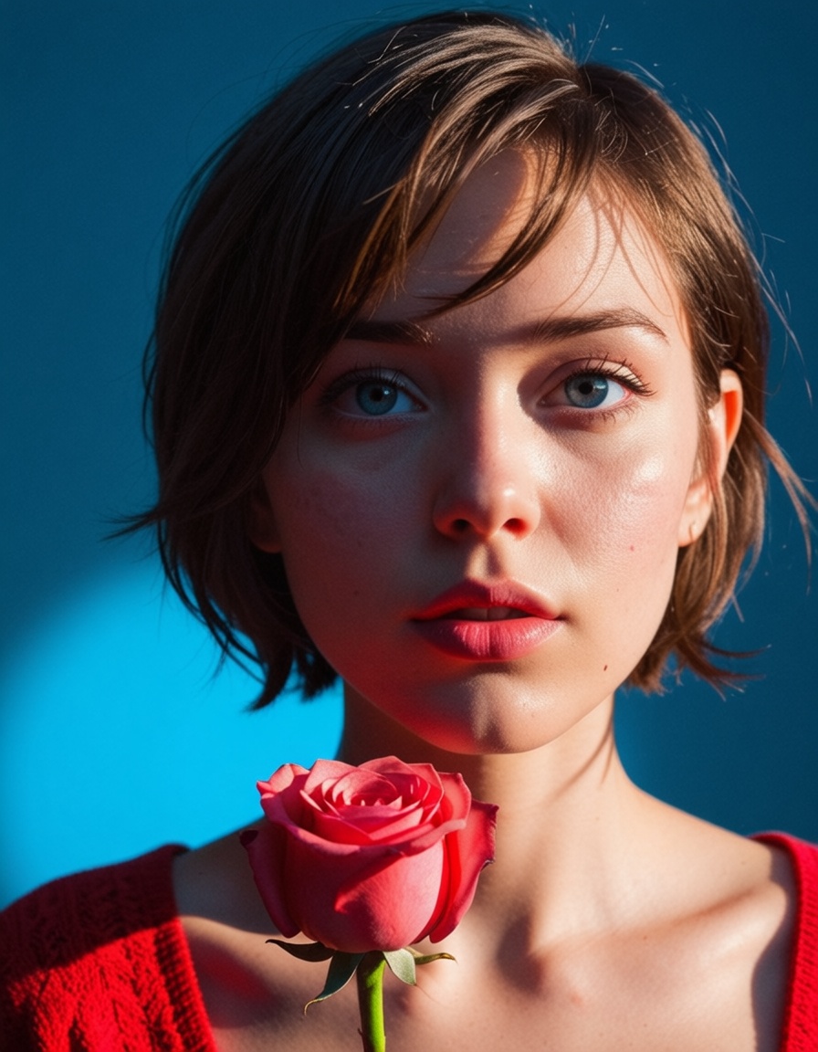 ehcinematic,  1girl,  flower on Tensor.Art