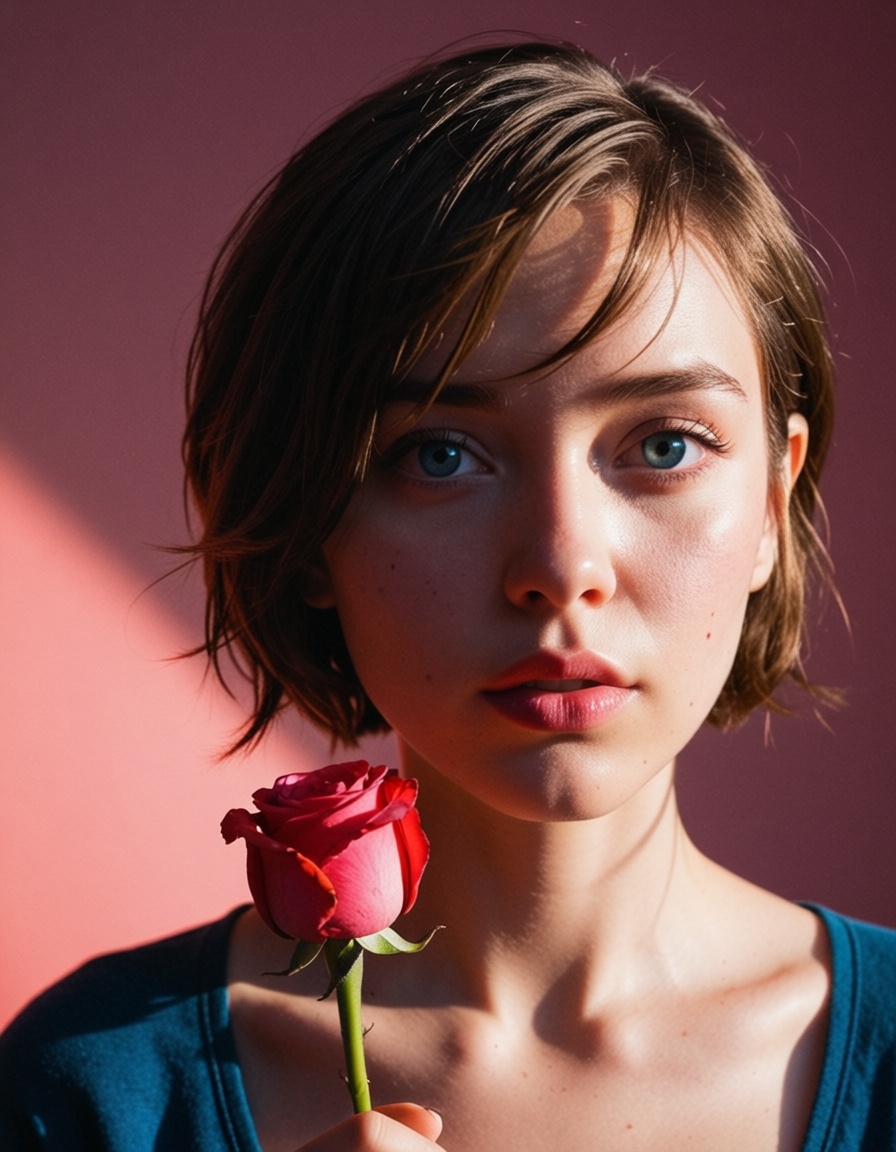 ehcinematic,  1girl,  flower on Tensor.Art