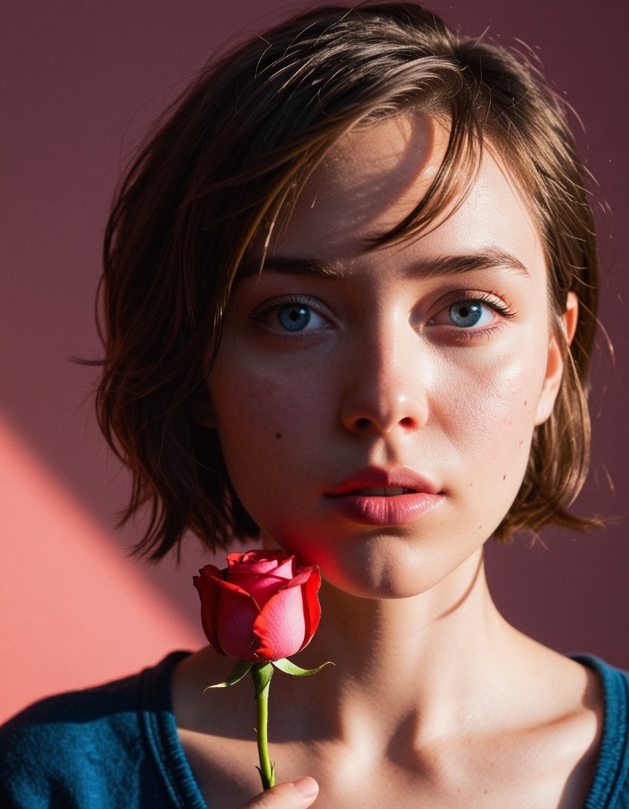 ehcinematic,  1girl,  flower on Tensor.Art