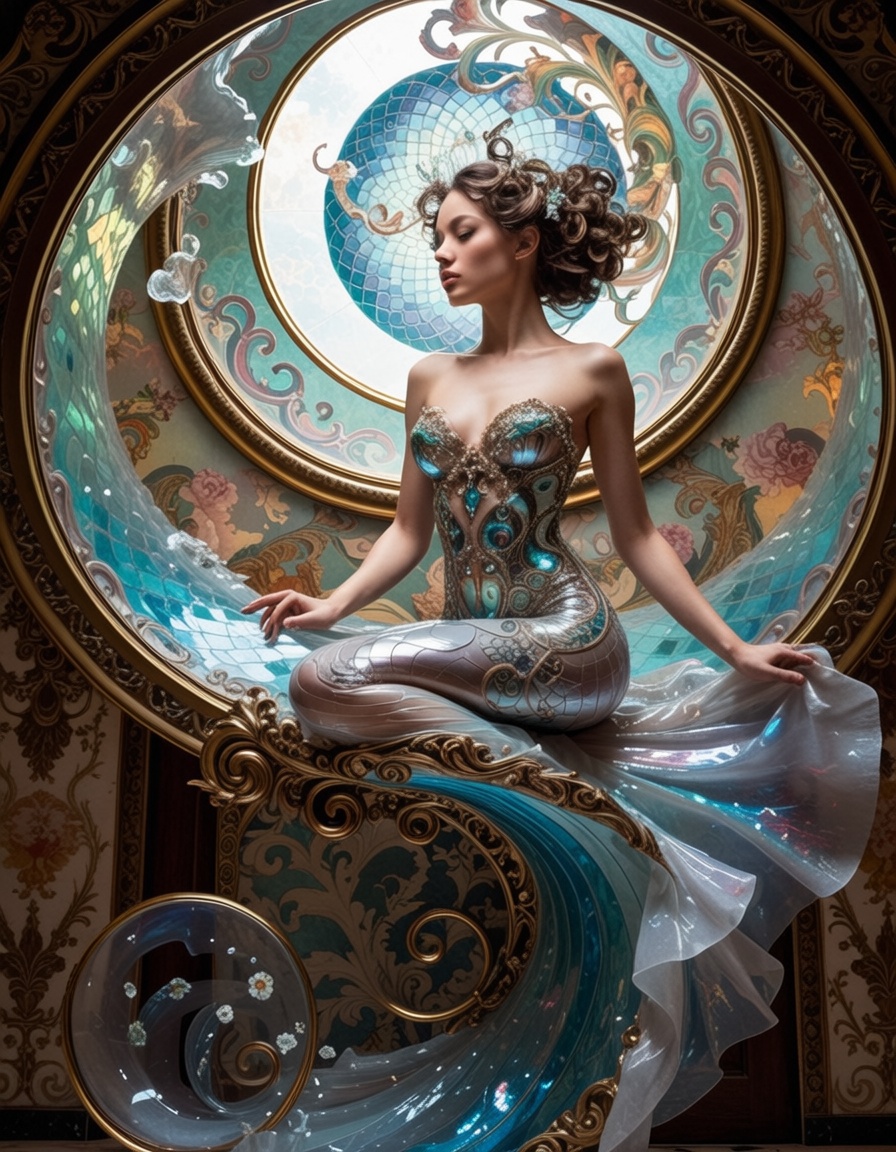 ehartnoveau,  a palace floating in the sky on Tensor.Art