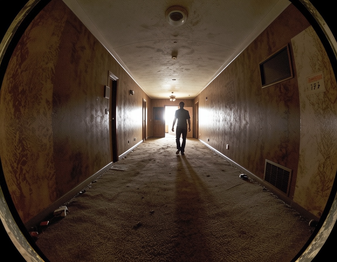 ehgopro,  pov,  a man walking inside the game silent hill on Tensor.Art
