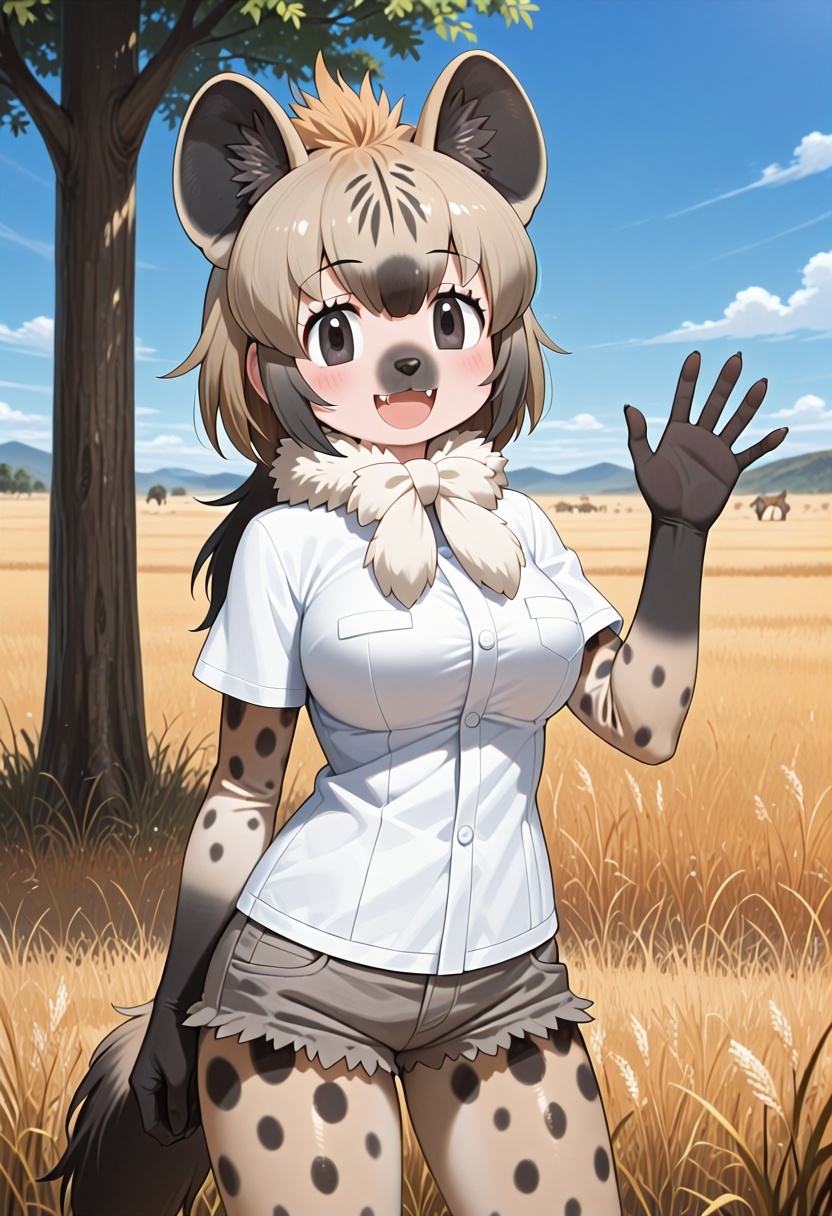 anime screenshot,  kemono friends,  outdoors on Tensor.Art