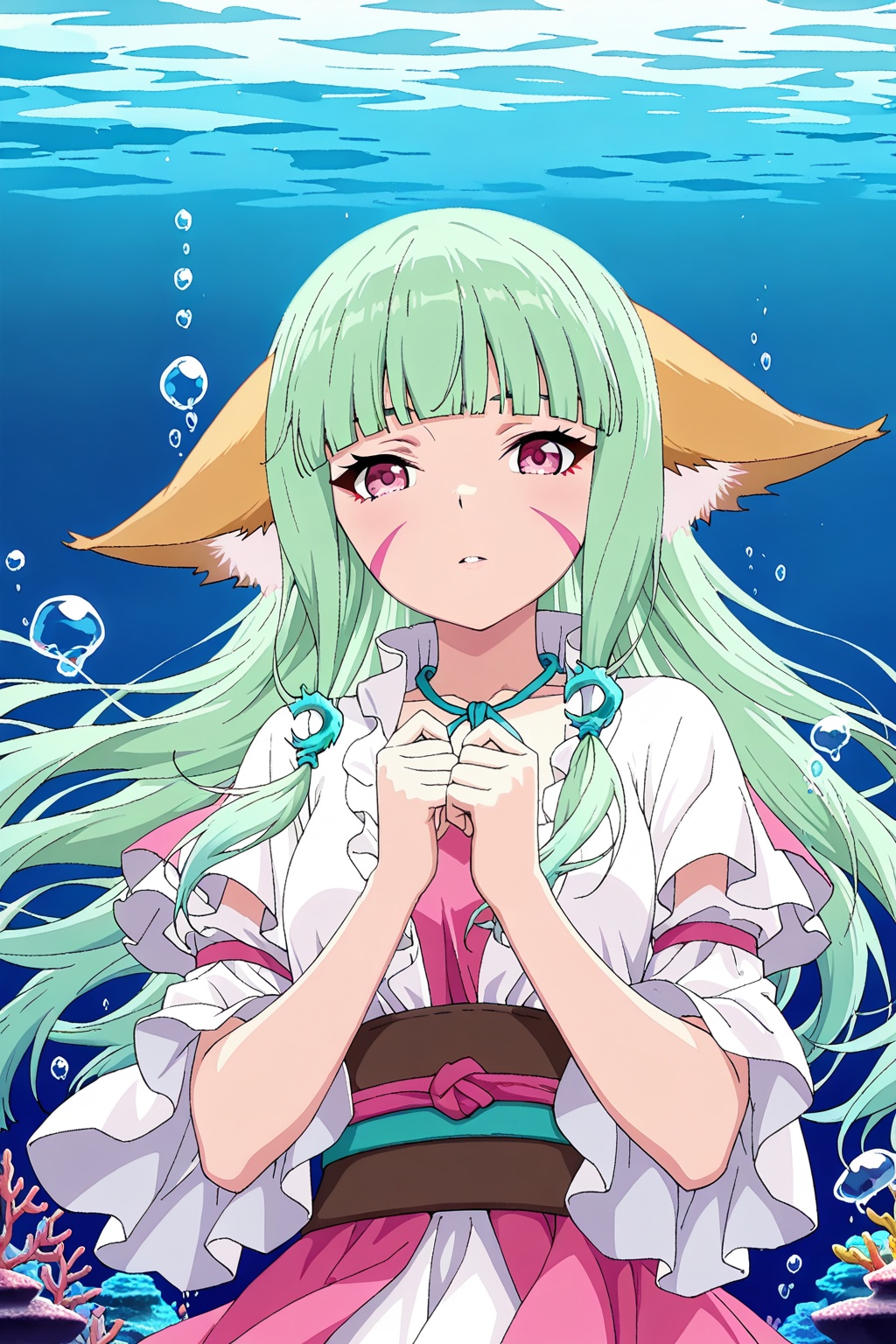 underwater,  underwater,  upper body on Tensor.Art