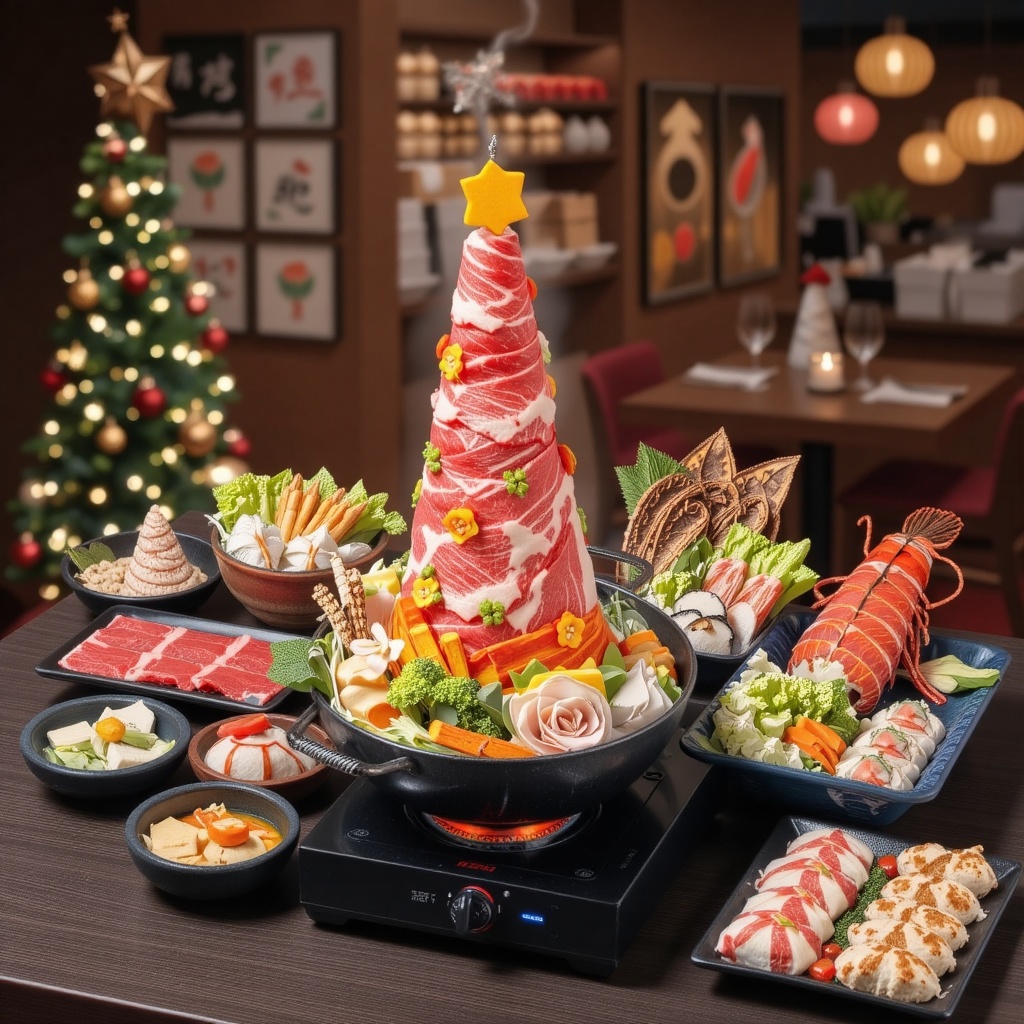 Photorealistic,  cinematic style,  horizontal angle. Inside a Japanese izakaya on Tensor.Art