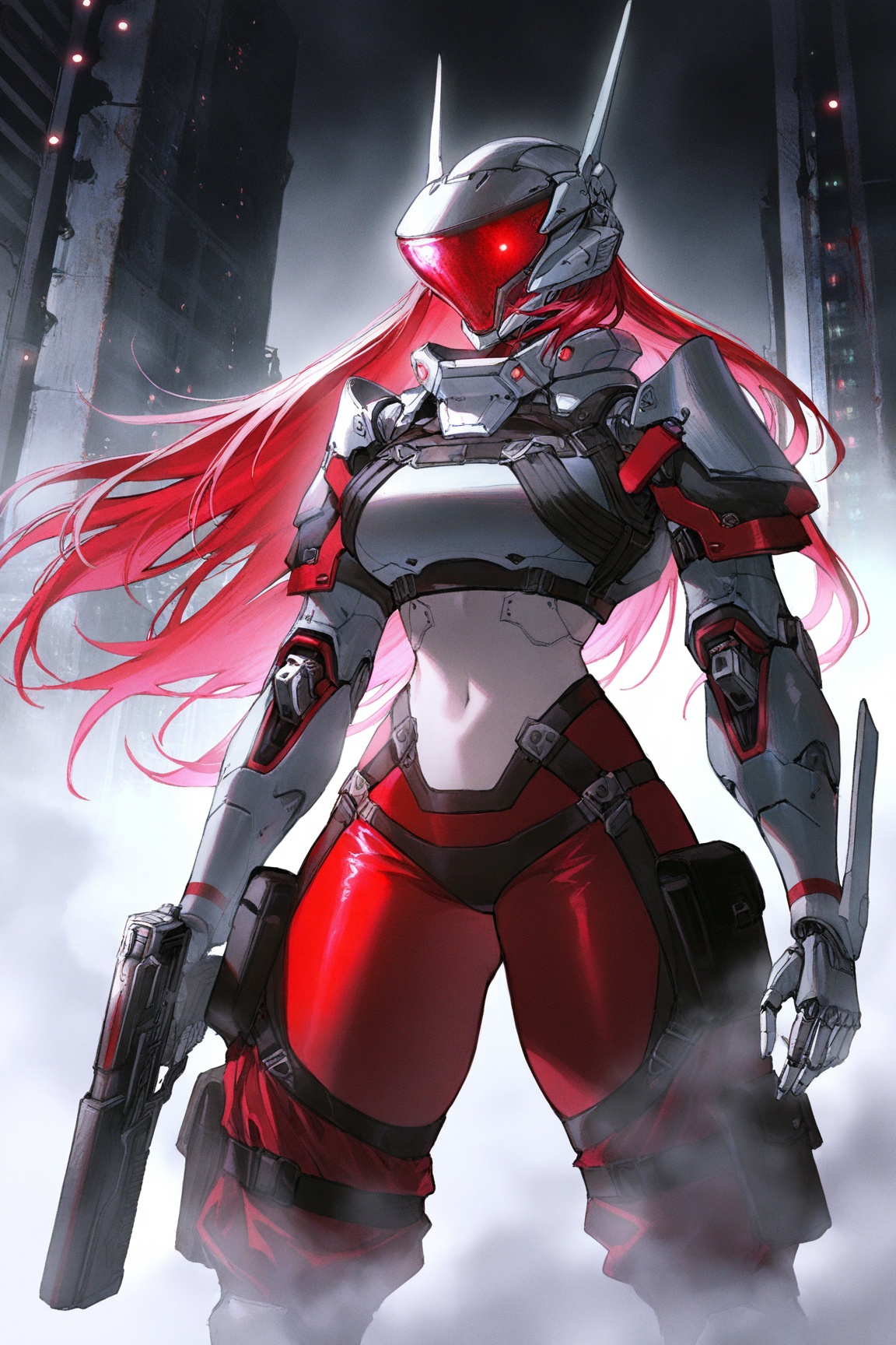 1girl,  evengalion,  long hair. futuristic helmet on Tensor.Art