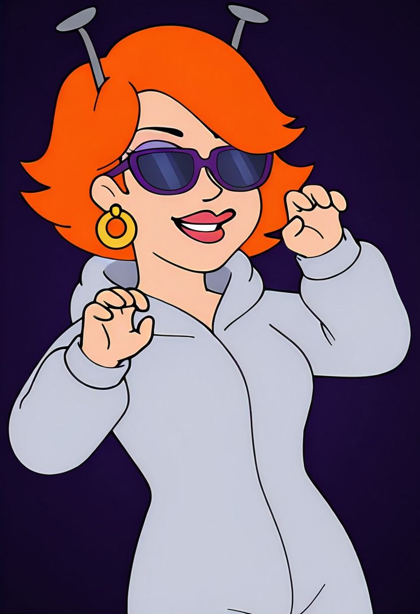 ginaamericandad,  short hair,  earrings on Tensor.Art