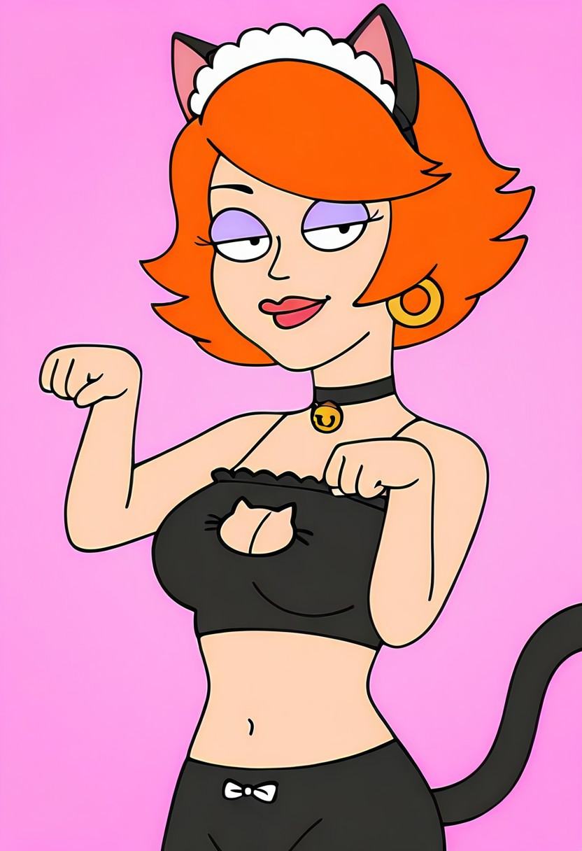ginaamericandad,  short hair,  earrings on Tensor.Art