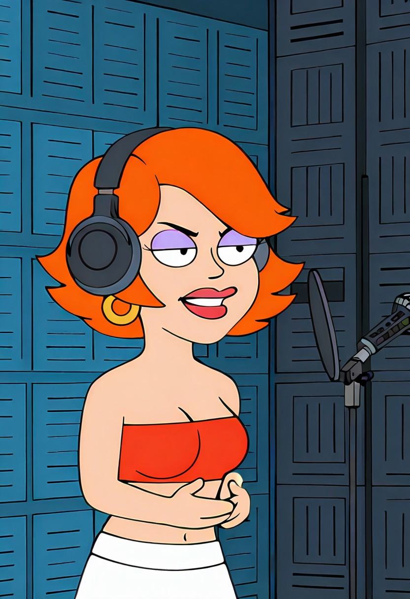 ginaamericandad,  short hair,  earrings on Tensor.Art