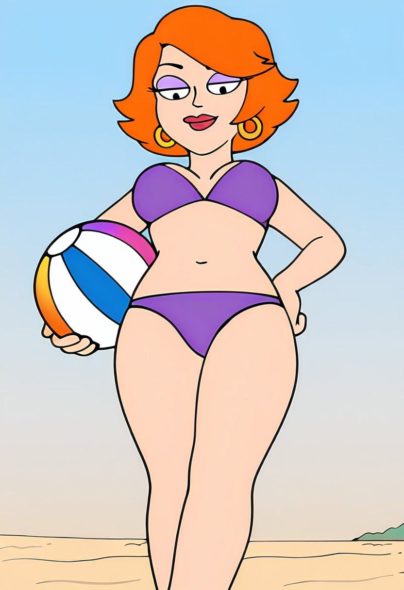 ginaamericandad,  short hair,  earrings on Tensor.Art