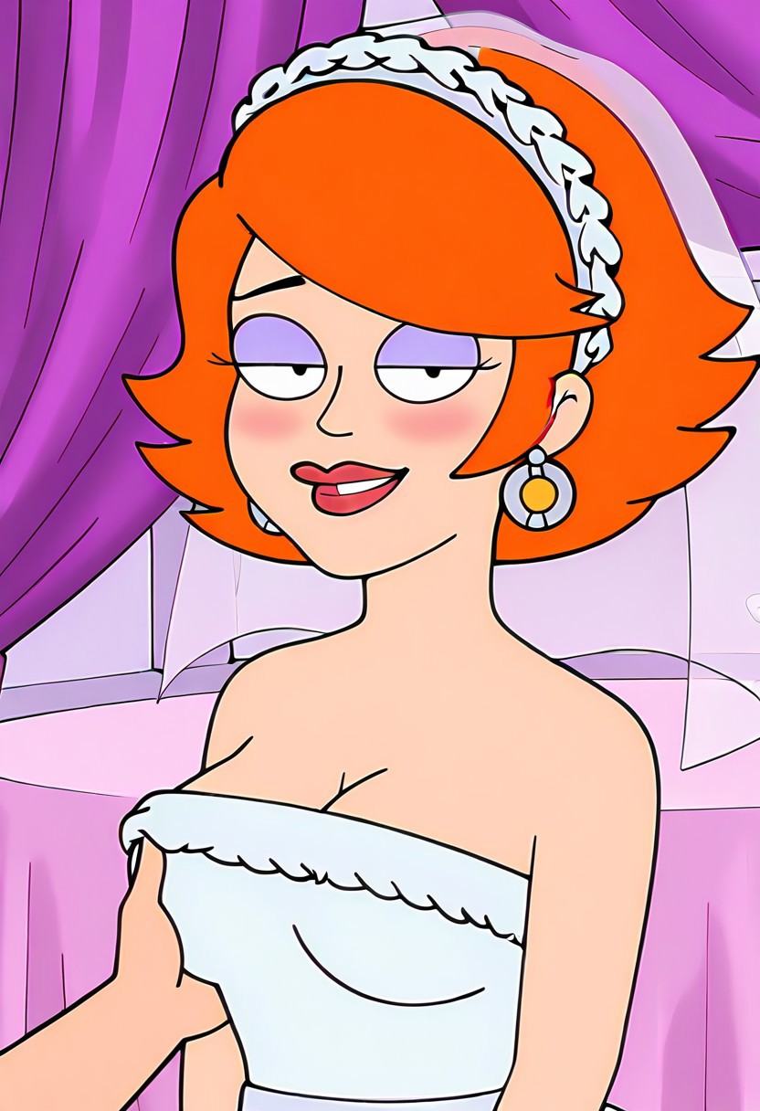 ginaamericandad,  short hair,  earrings on Tensor.Art
