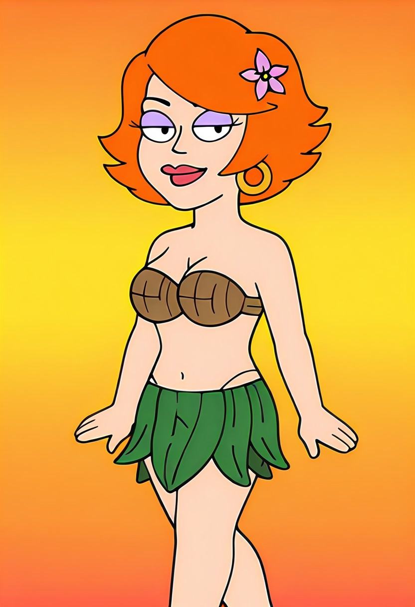 ginaamericandad,  short hair,  earrings on Tensor.Art