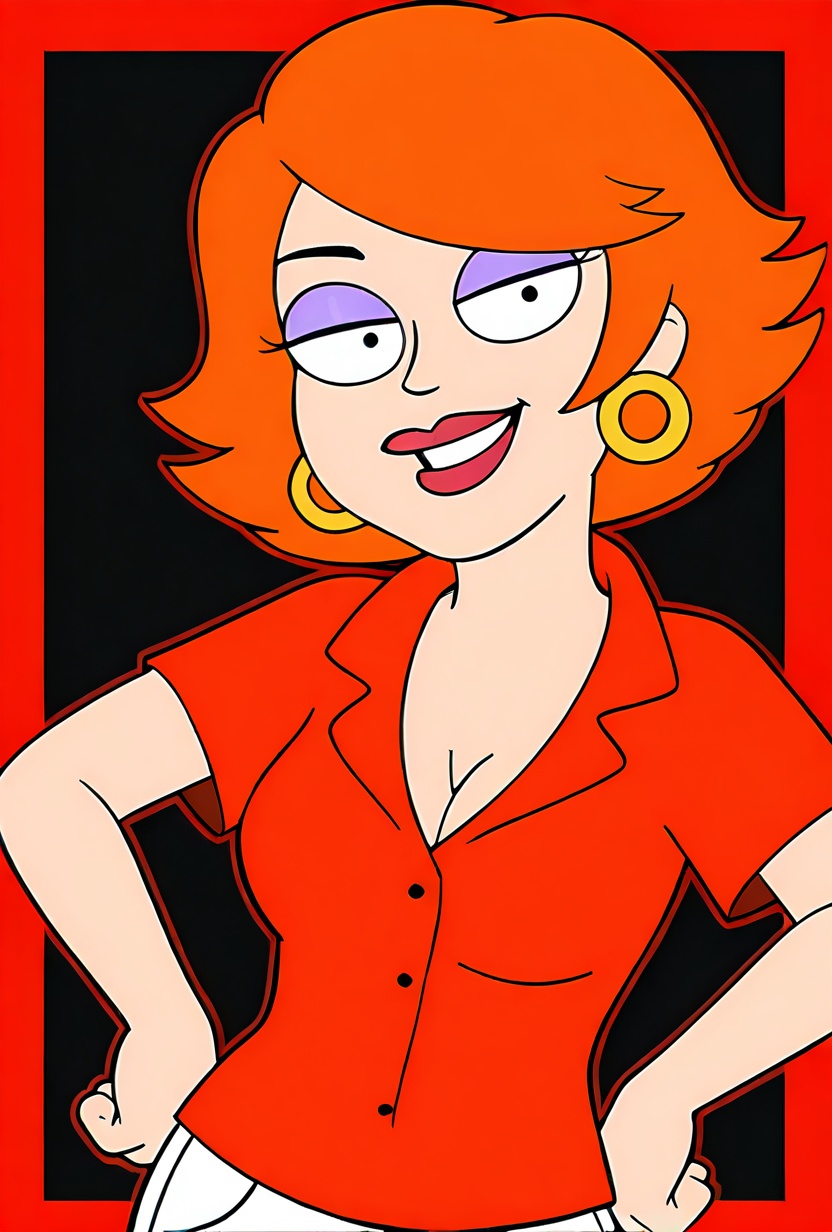 bright colors,  red borders,  red outline on Tensor.Art