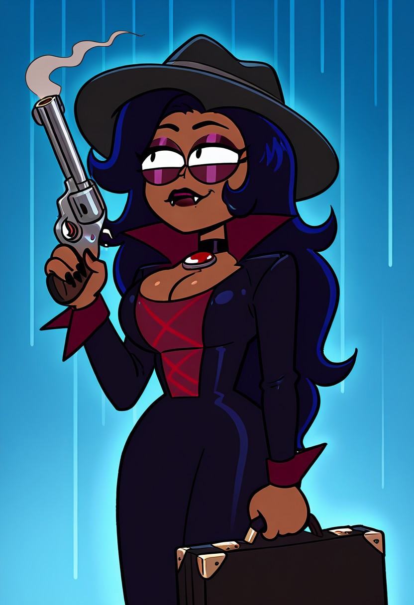 wilhamenaokko,  long hair,  dark skin on Tensor.Art
