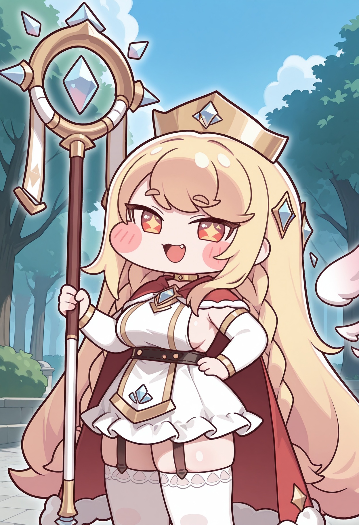 crown,  very long hair,  twin braids on Tensor.Art