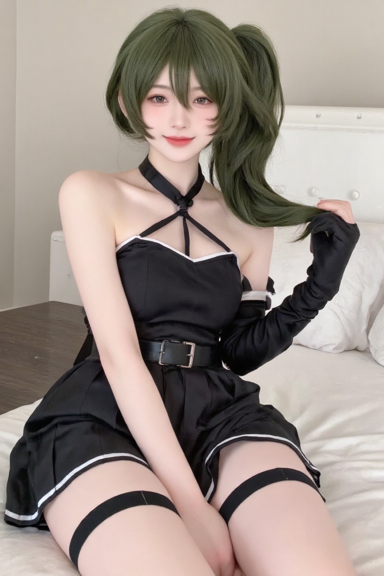 ubel,  side ponytail,  thigh strap on Tensor.Art
