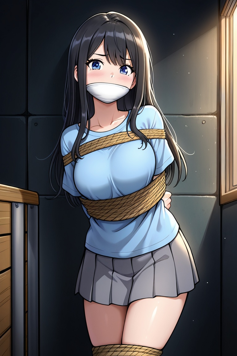 1girl,  solo,  bondage on Tensor.Art