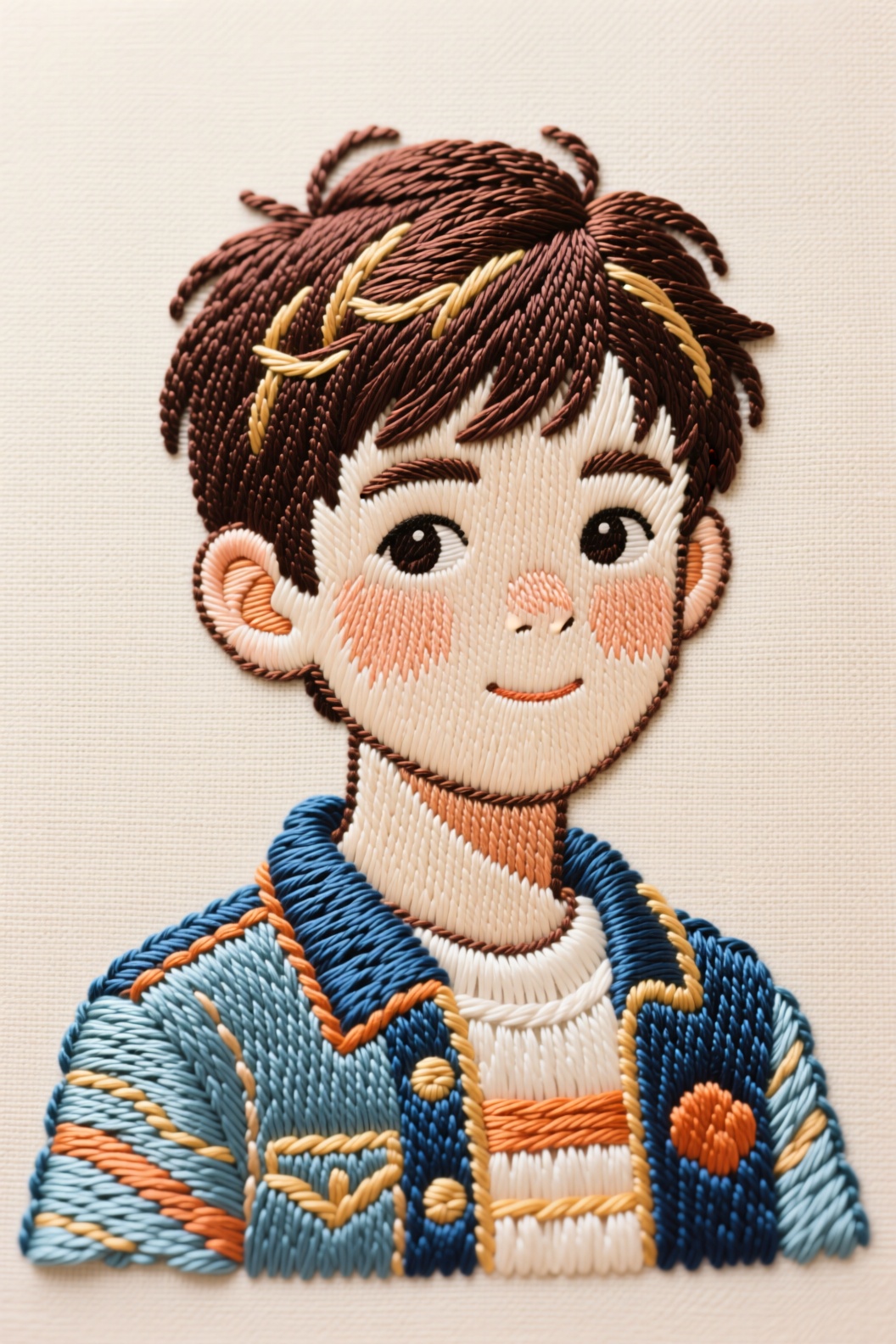 embroidery,  1boy on Tensor.Art