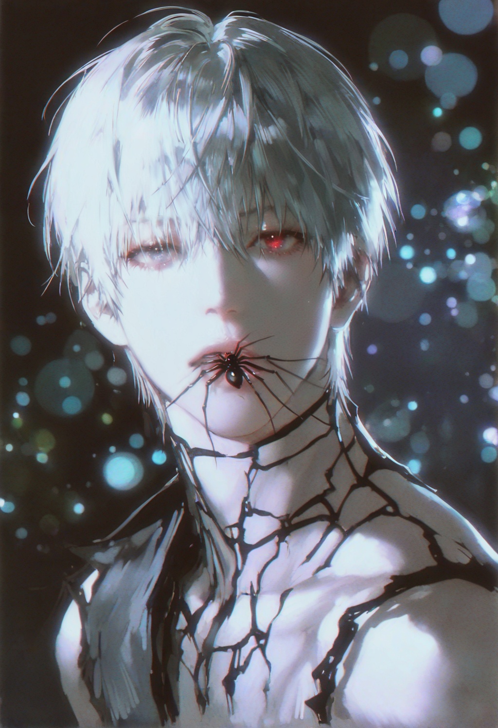 solo,  looking at viewer,  short hair on Tensor.Art