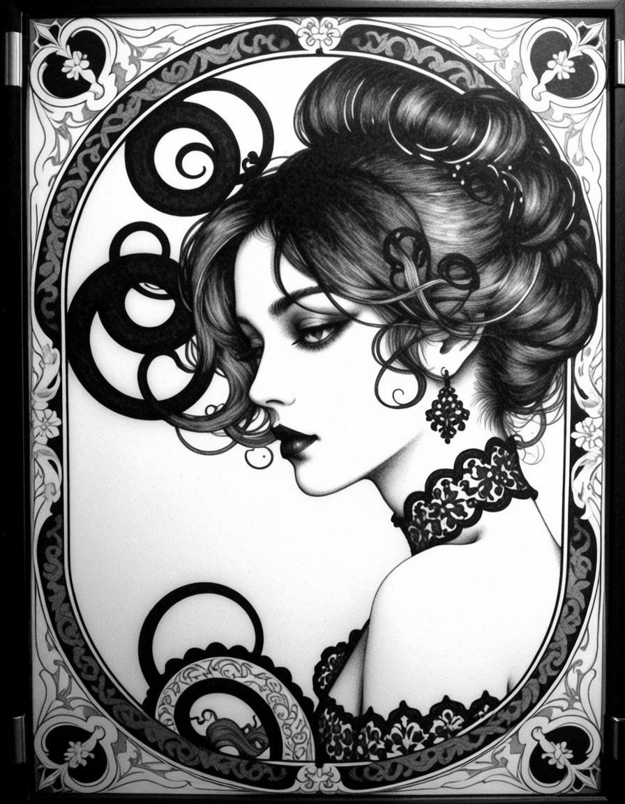 ehbeardsley,  portrait of a woman on Tensor.Art
