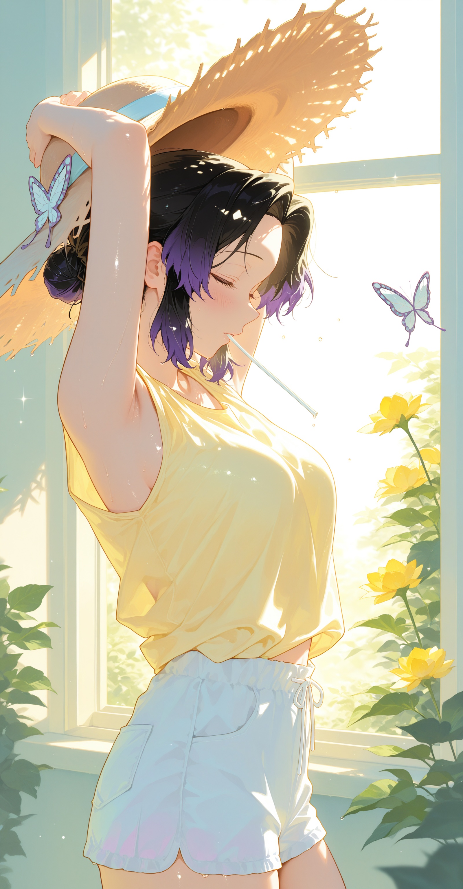 1girl,  Kochou Shinobu,  masterpiece on Tensor.Art