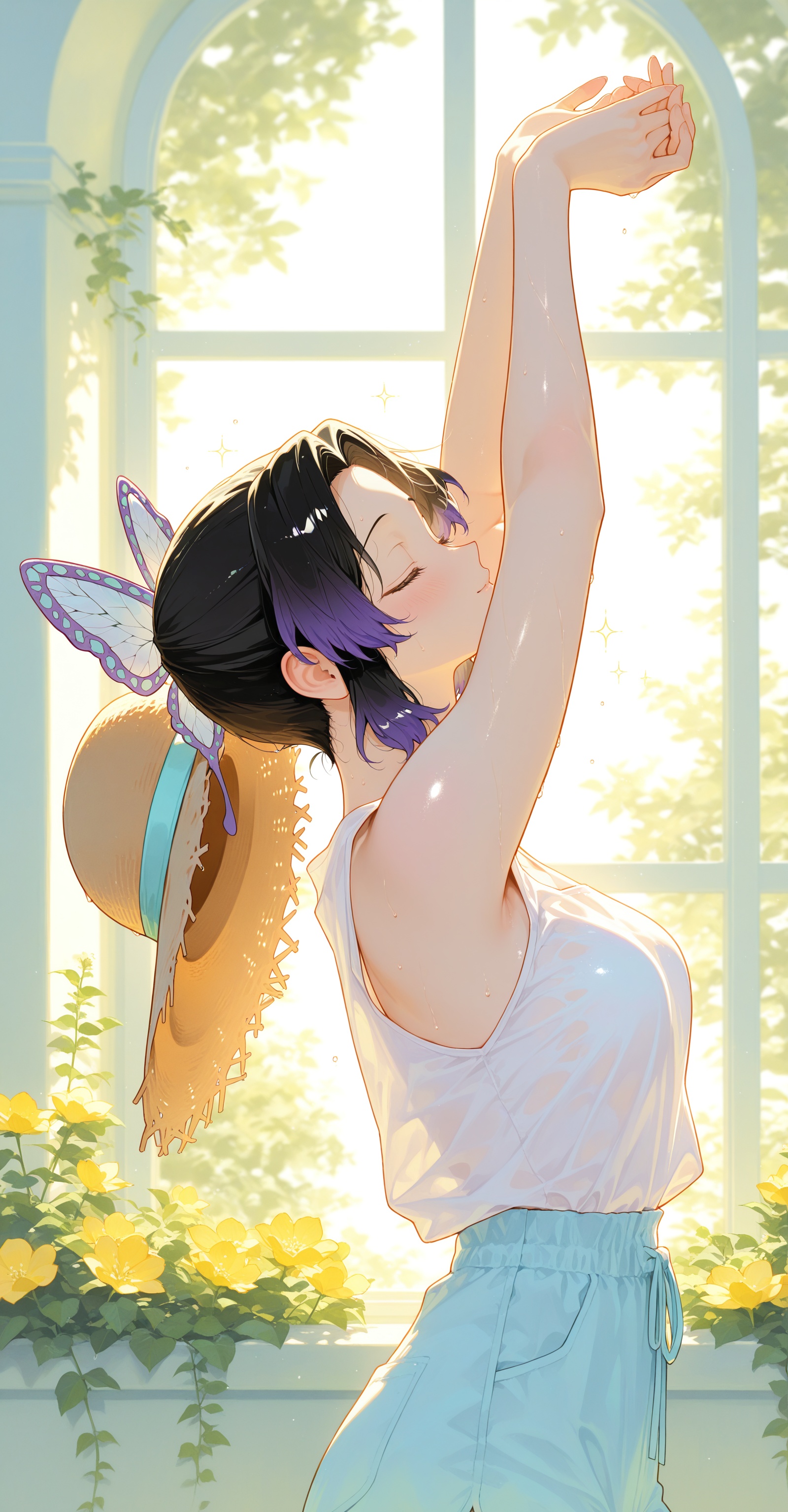 1girl,  Kochou Shinobu,  masterpiece on Tensor.Art
