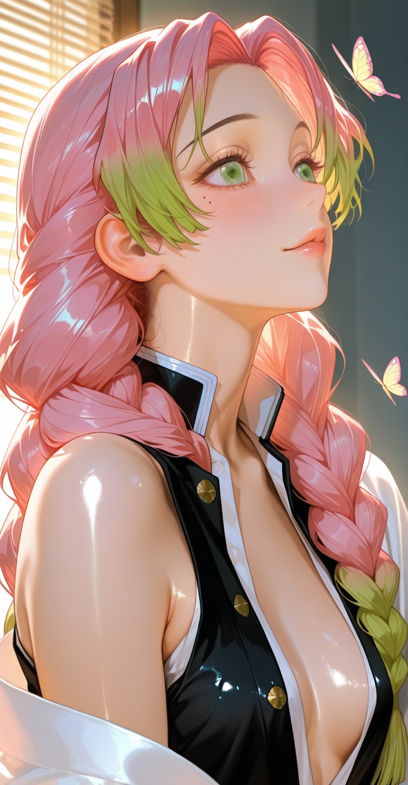 1girl,  solo,  Kanroji Mitsuri on Tensor.Art
