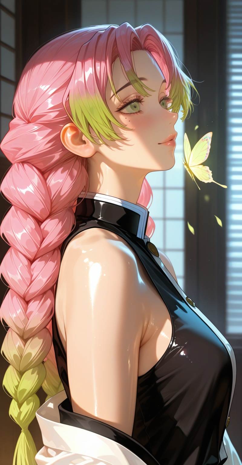 1girl,  solo,  Kanroji Mitsuri on Tensor.Art