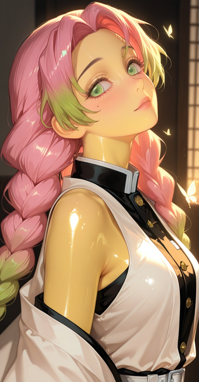 1girl,  Kanroji Mitsuri,  solo on Tensor.Art