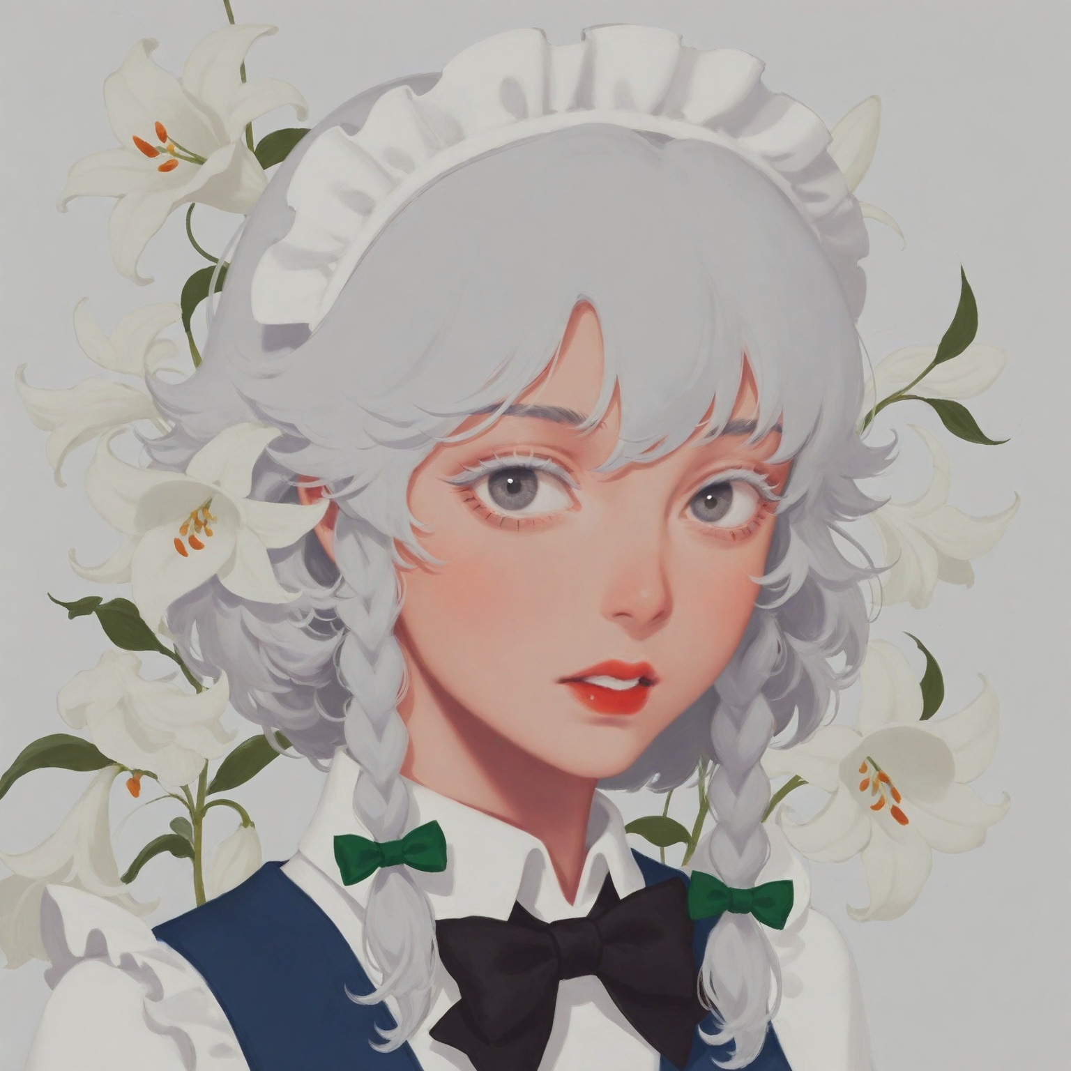 vinpaint-style,  1girl,  izayoi sakuya on Tensor.Art