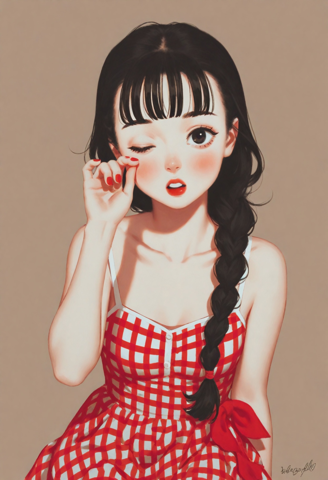 vinpaint-style,  1girl,  original on Tensor.Art