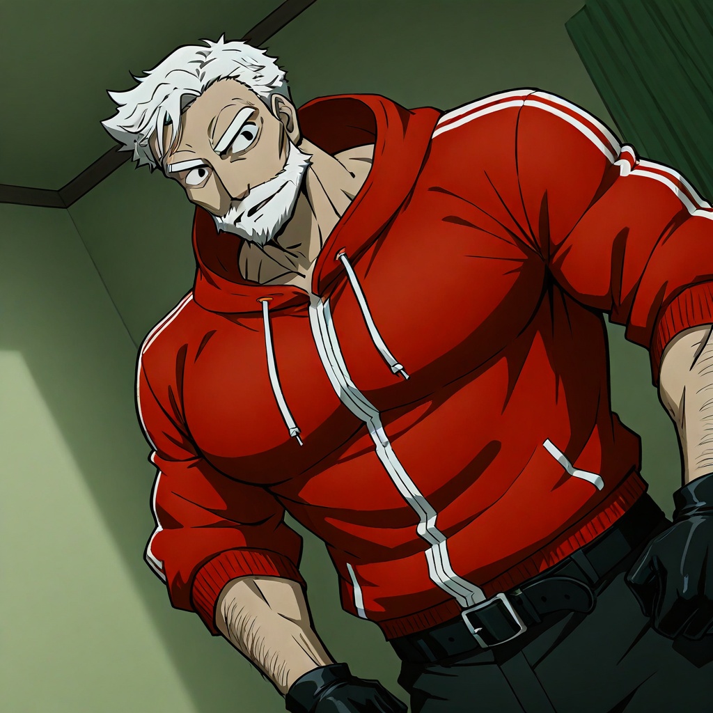Sanda Kazushige,  Santa,  white hair on Tensor.Art