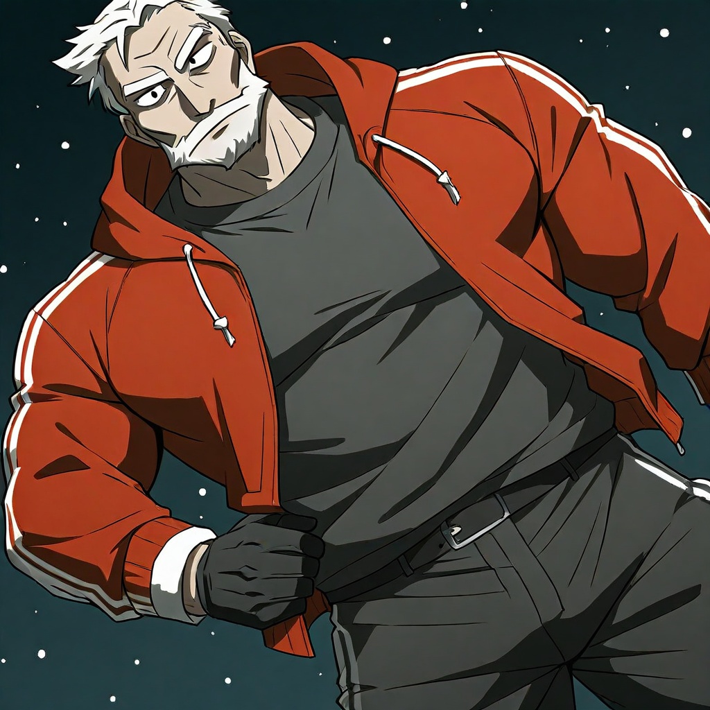 Sanda Kazushige,  Santa,  white hair on Tensor.Art