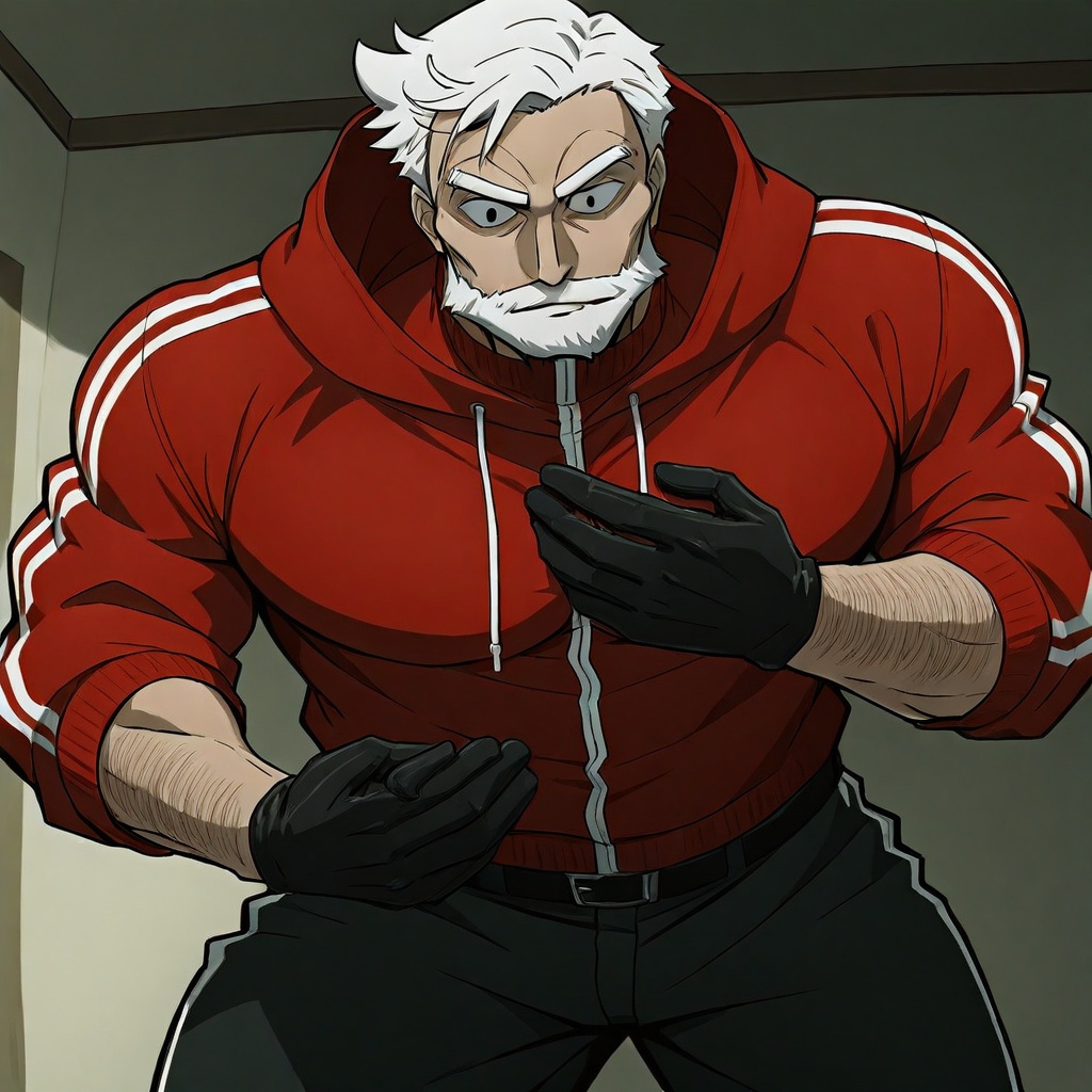 Sanda Kazushige,  Santa,  white hair on Tensor.Art