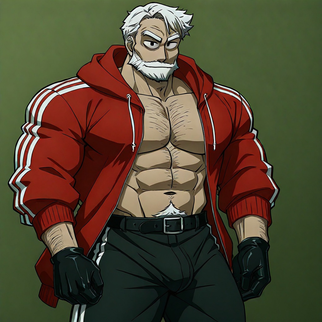 Sanda Kazushige,  Santa,  white hair on Tensor.Art