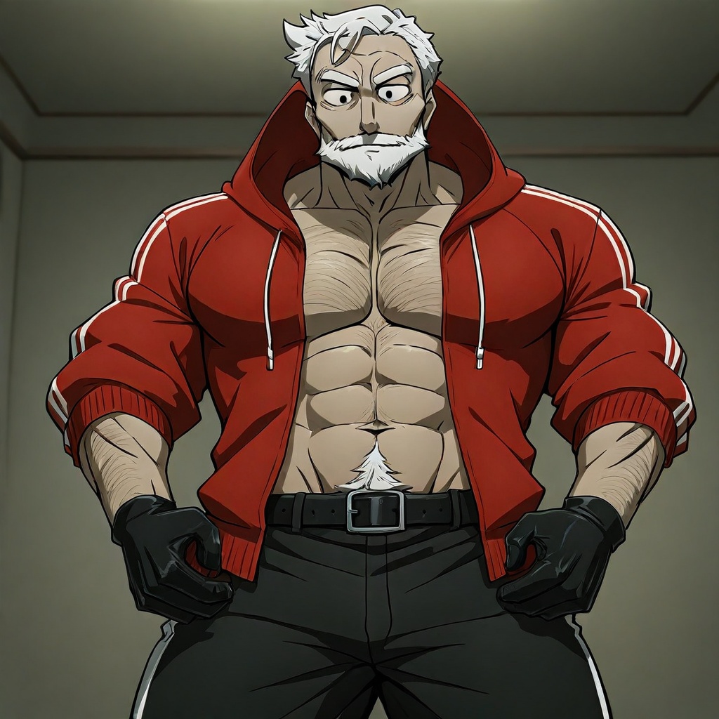 Sanda Kazushige,  Santa,  white hair on Tensor.Art