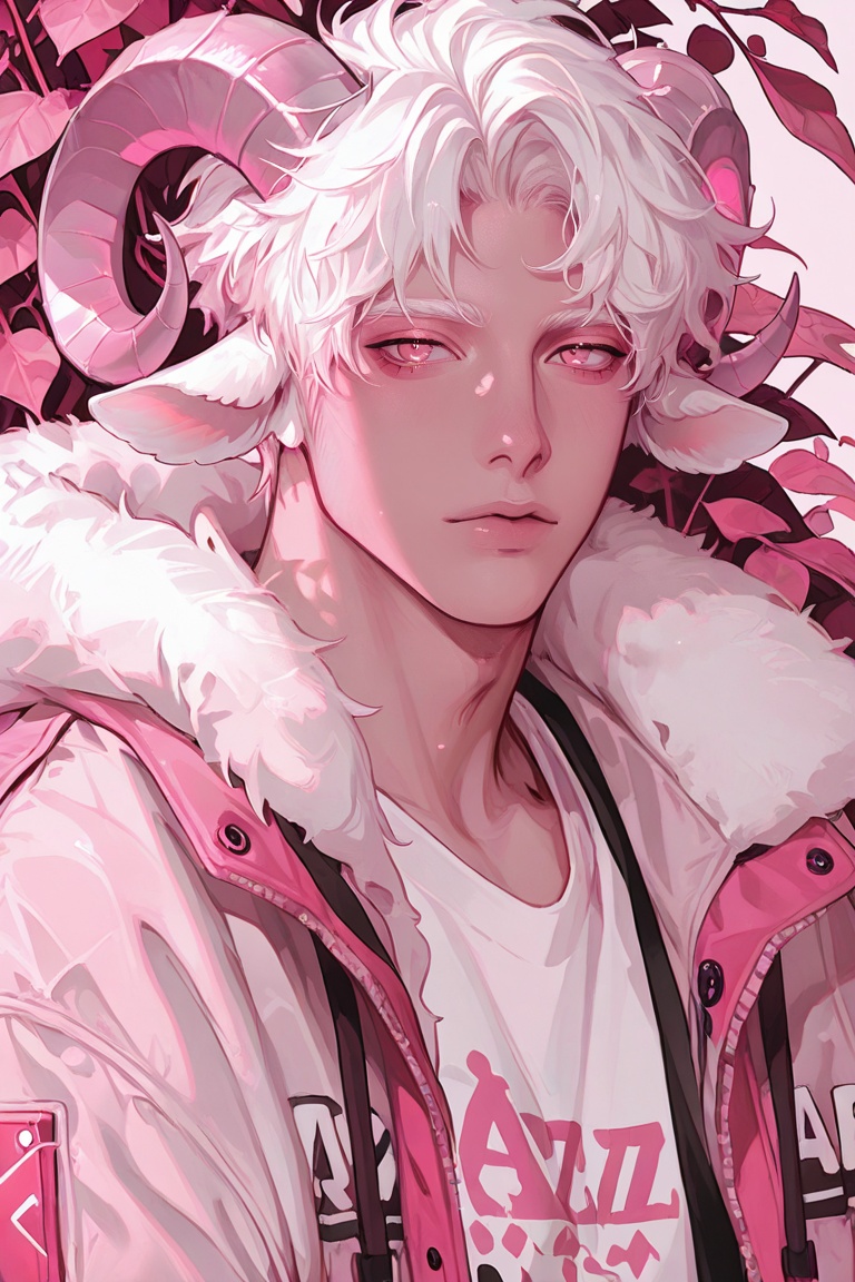 pink_eyes,  1boy,  animal_ears on Tensor.Art