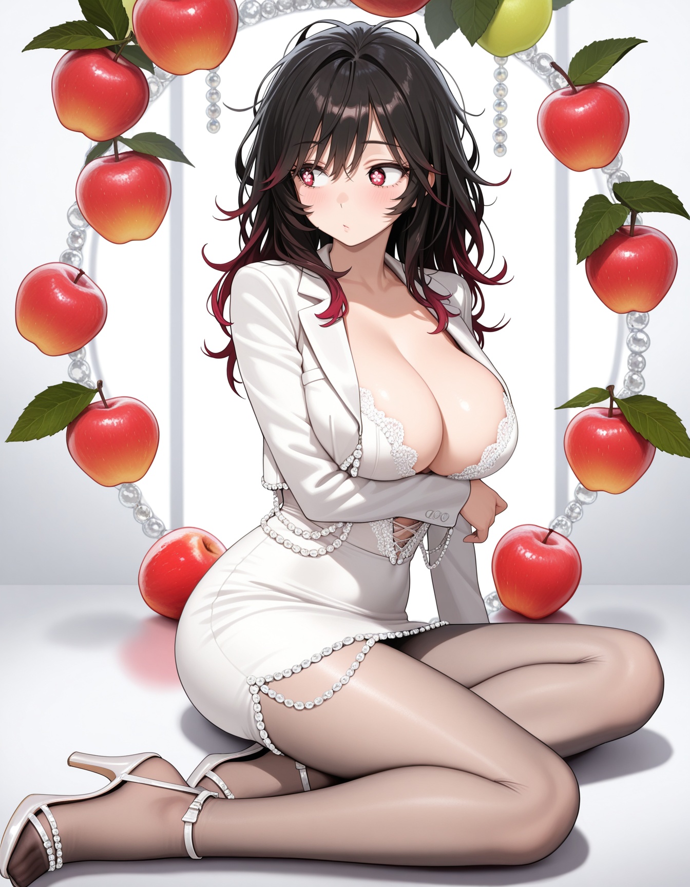 1girl,  symbol-shaped pupils,  sideways glance on Tensor.Art