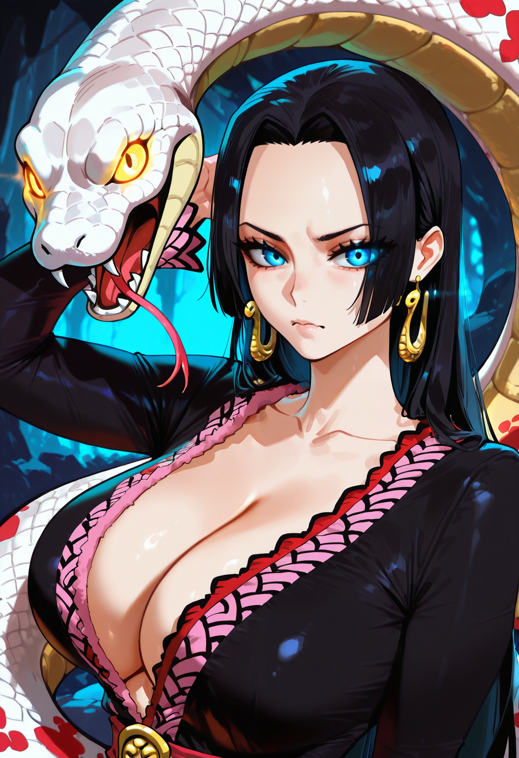 1girl,  solo,  boa hancock on Tensor.Art