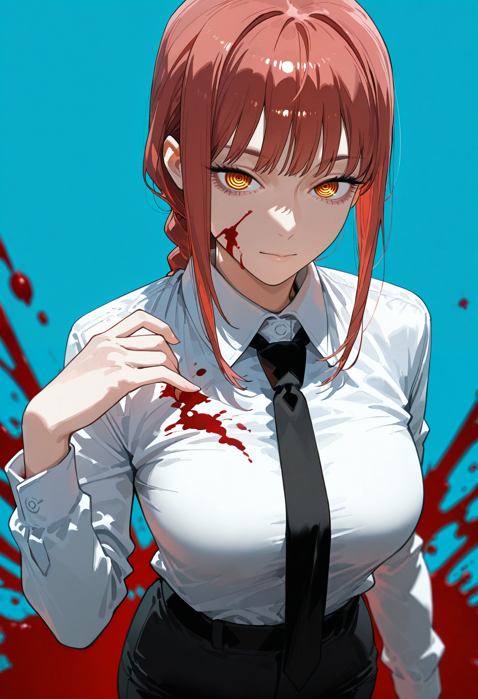 1girl,  solo,  makima \(chainsaw man\) on Tensor.Art