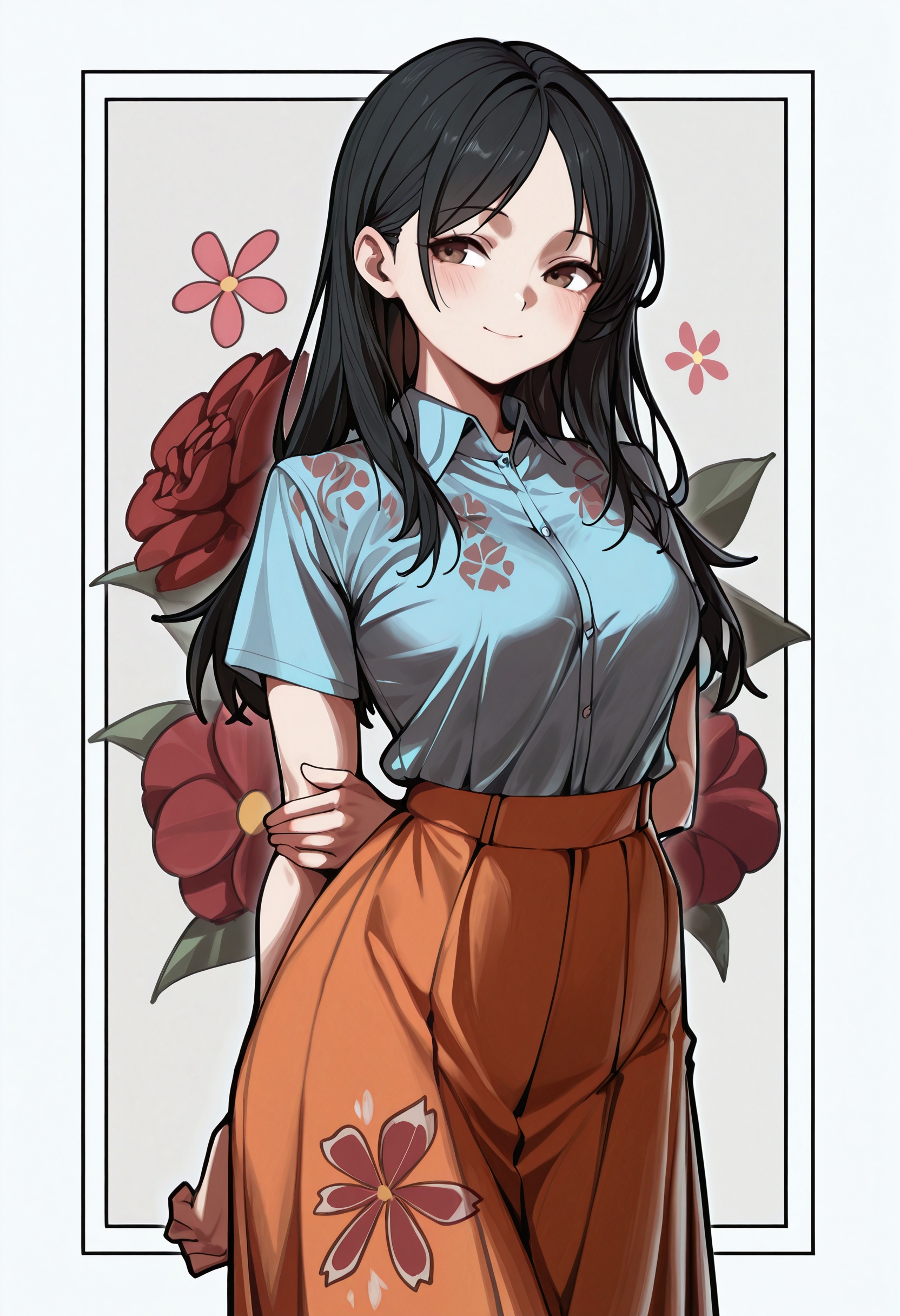 1girl,  solo,  long skirt on Tensor.Art