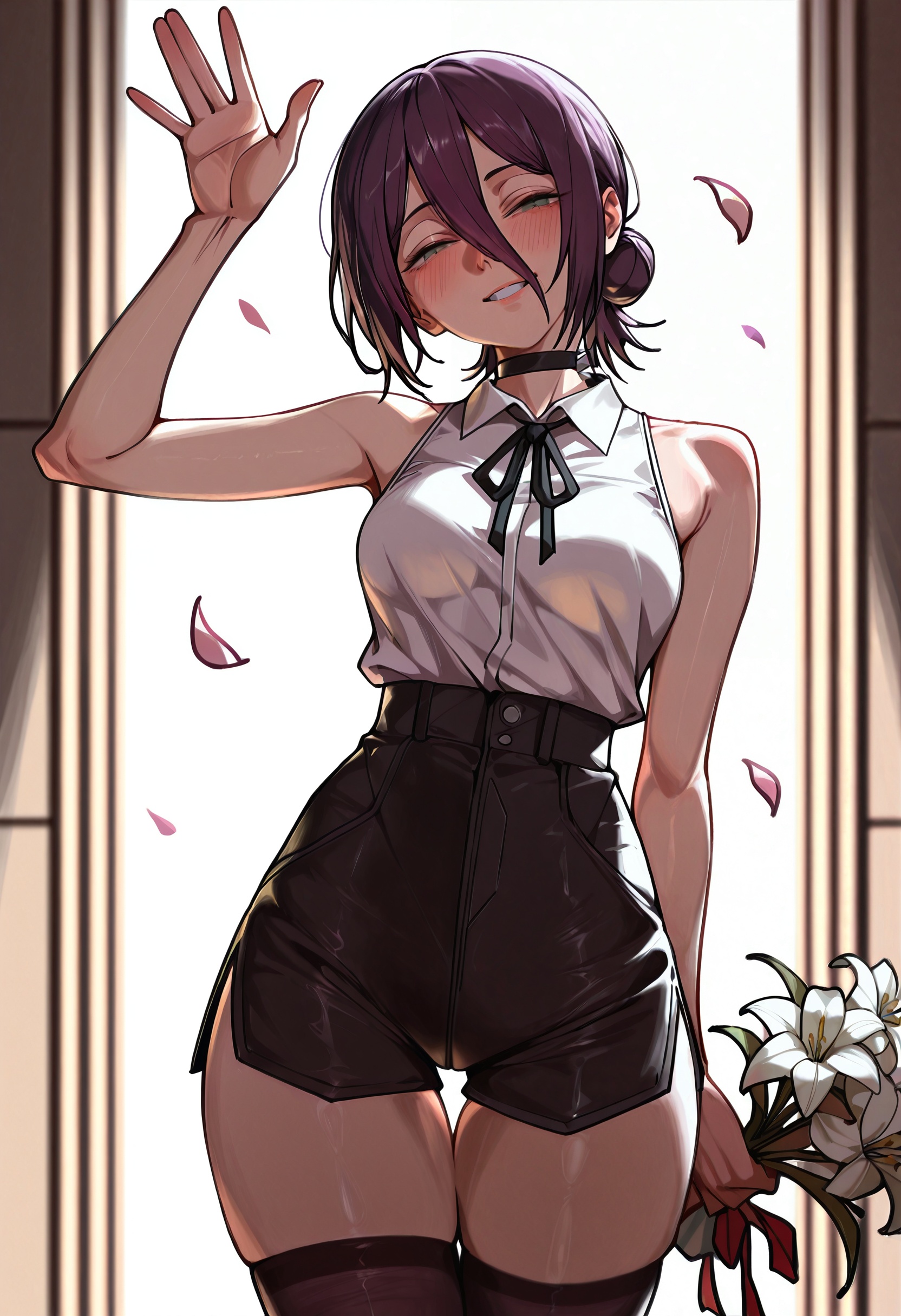 1girl,  solo,  reze (chainsaw man) on Tensor.Art