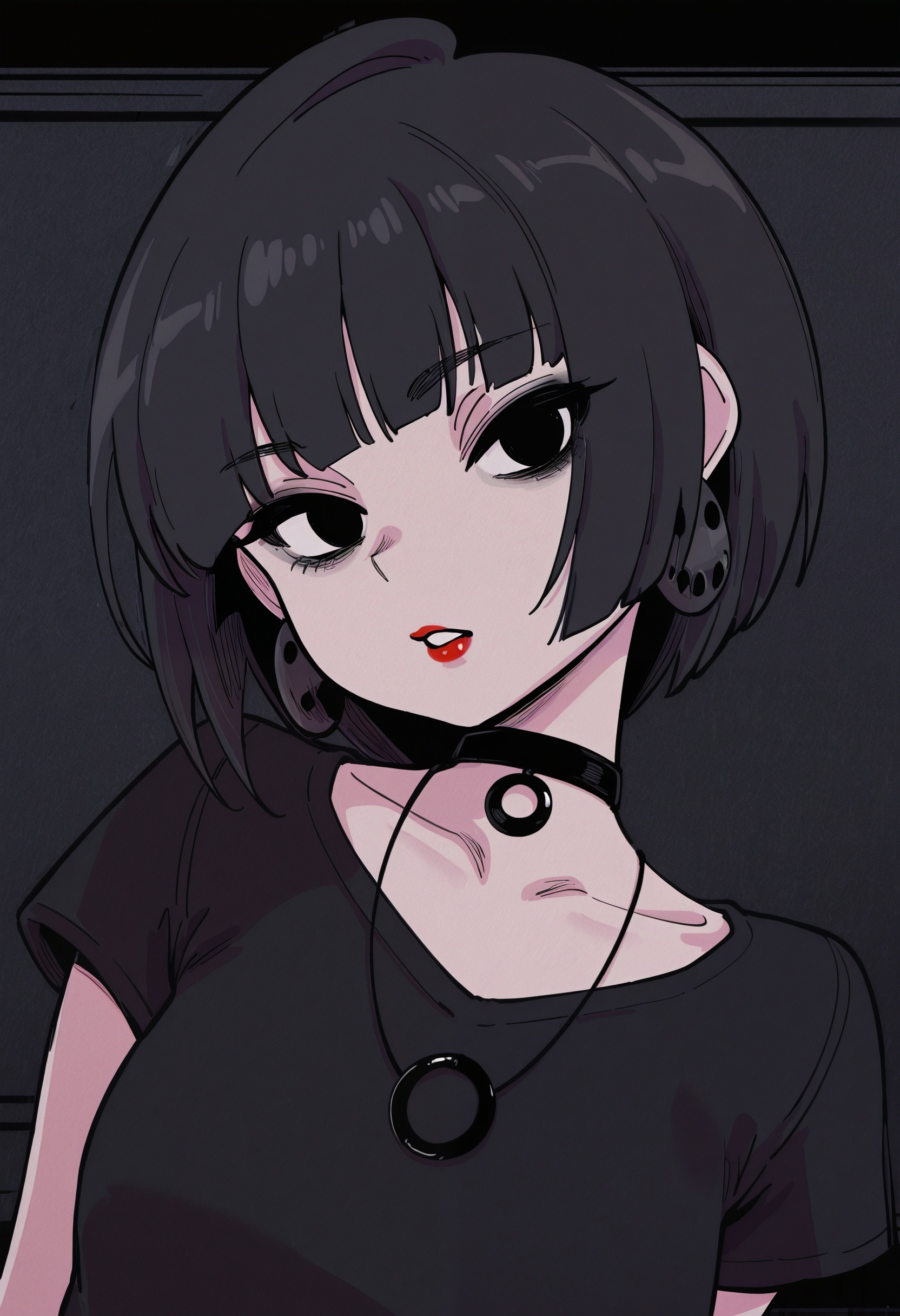 1girl,  solo,  choker on Tensor.Art