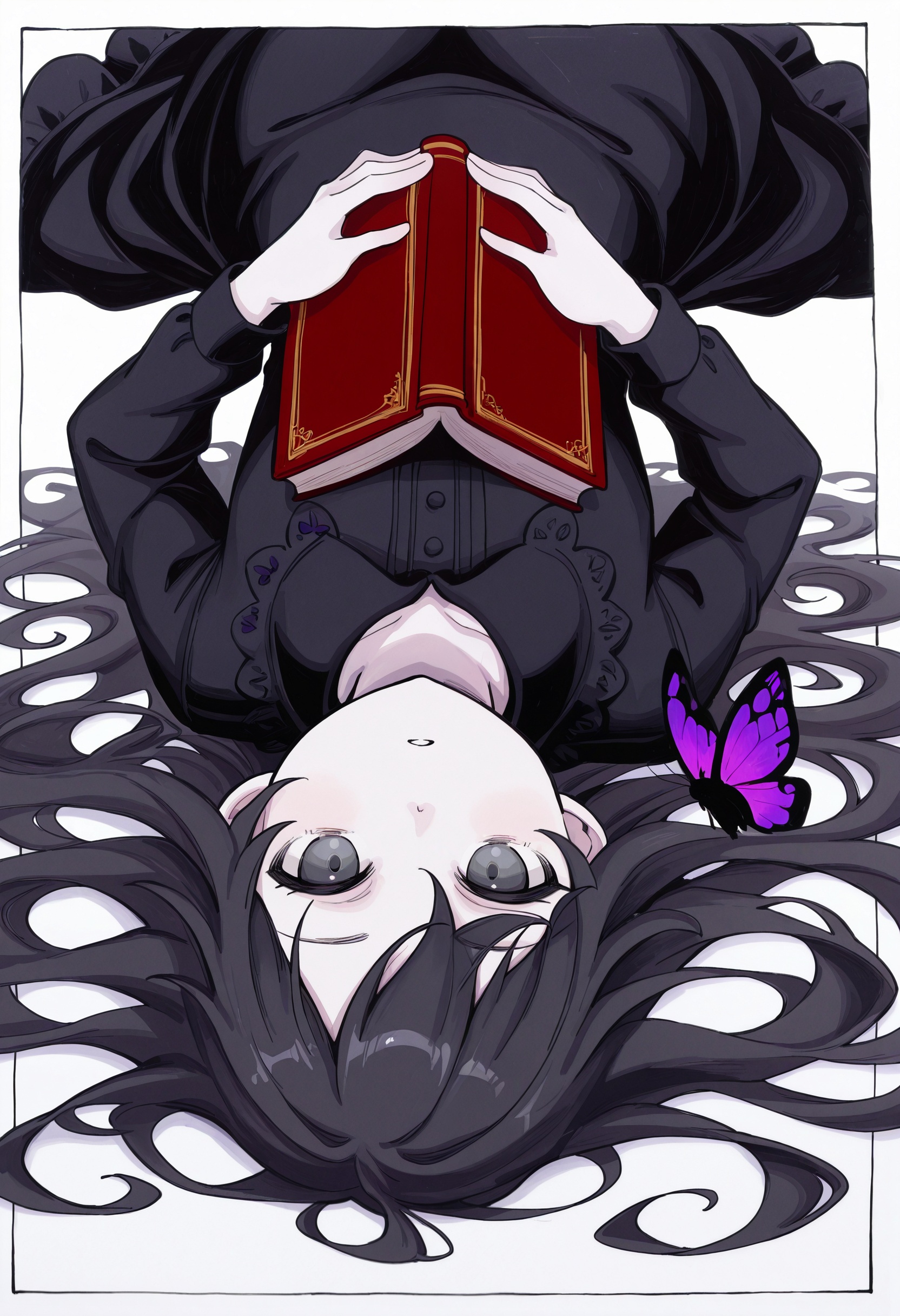 1girl,  bug,  butterfly on Tensor.Art