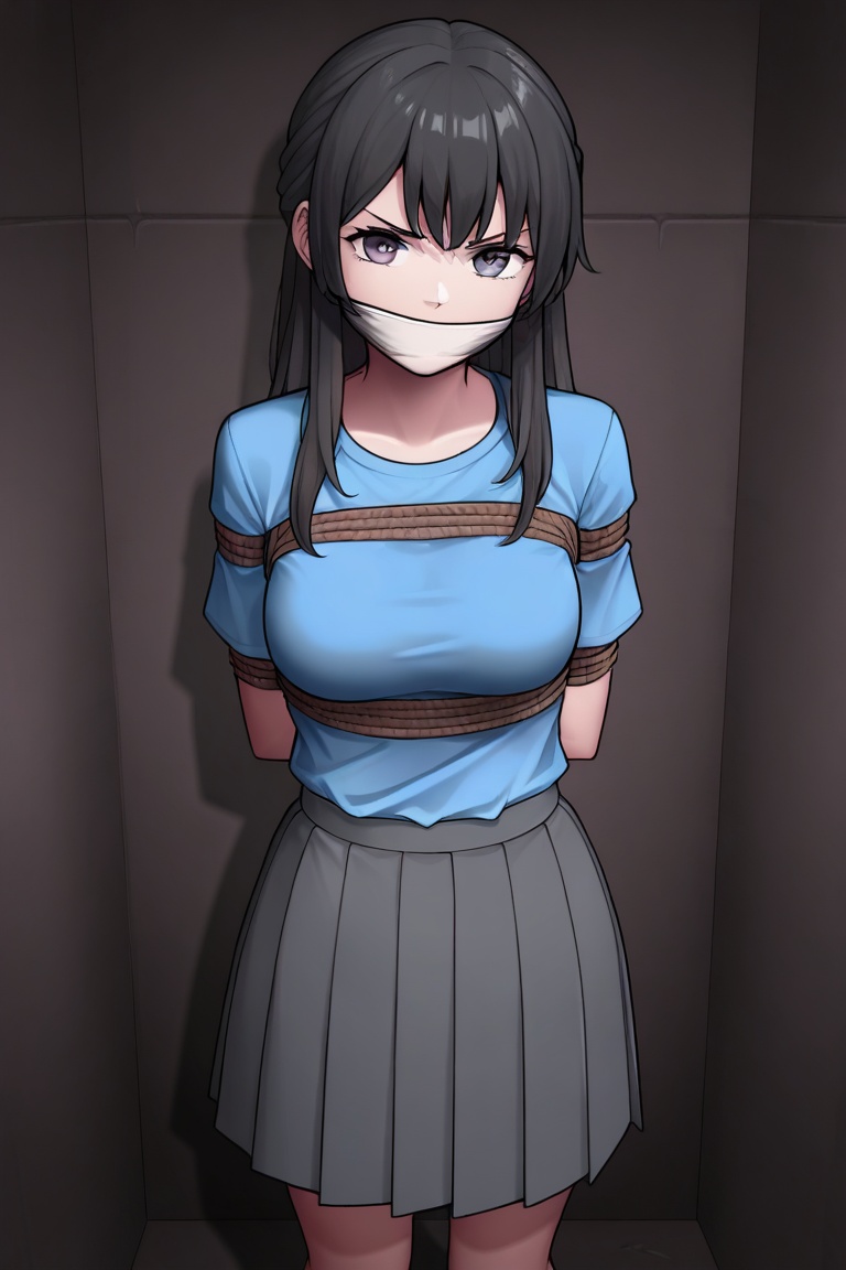 1girl,  solo,  bondage on Tensor.Art
